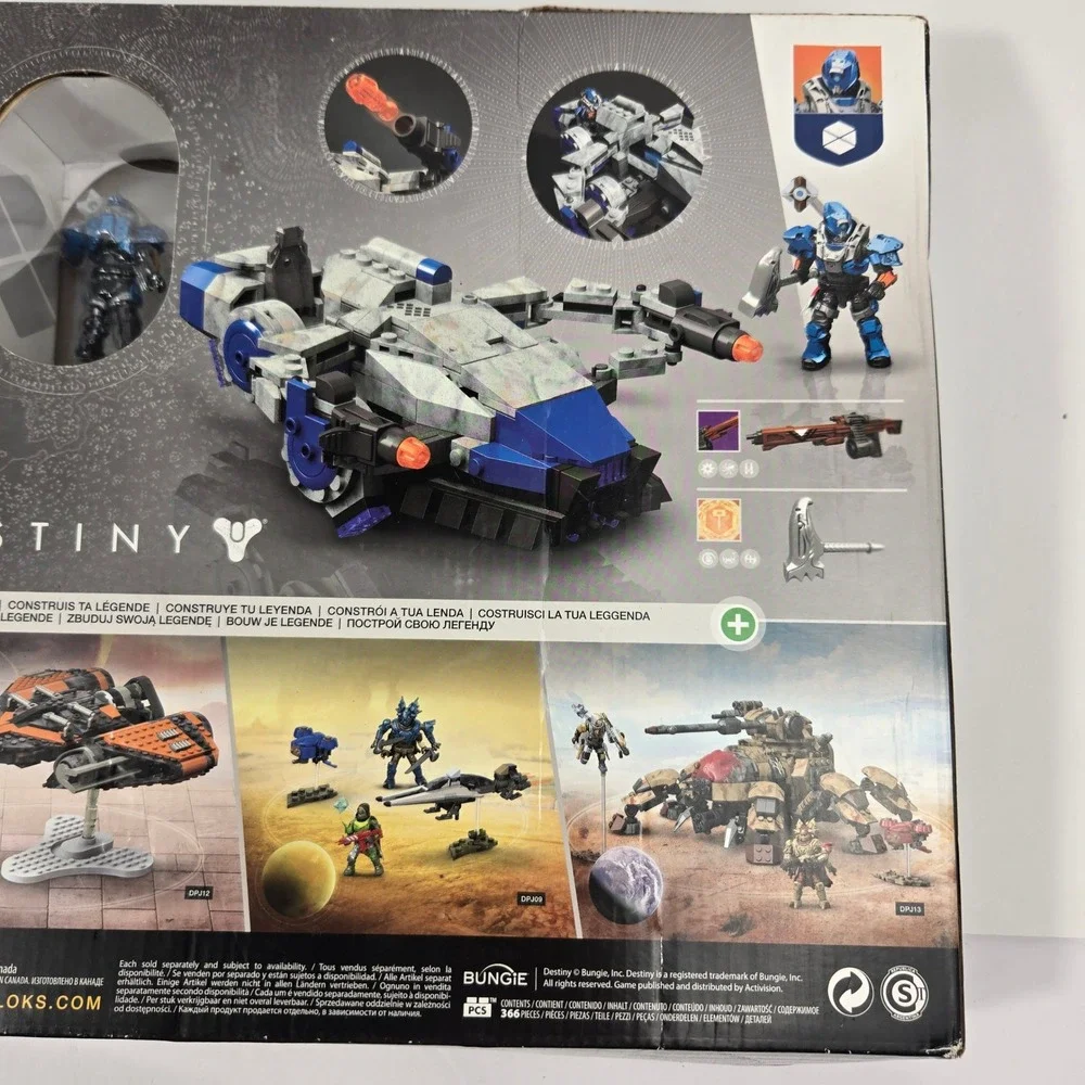 Mega Bloks Destiny Cabal Interceptor Set 366 Pcs NIB Sealed Fighter Ship 8+